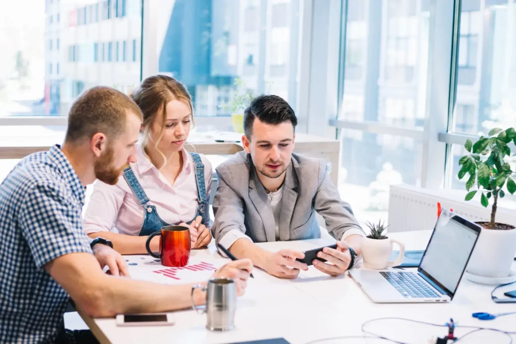 Australian accounting team working together to support clients and deliver professional accounting services