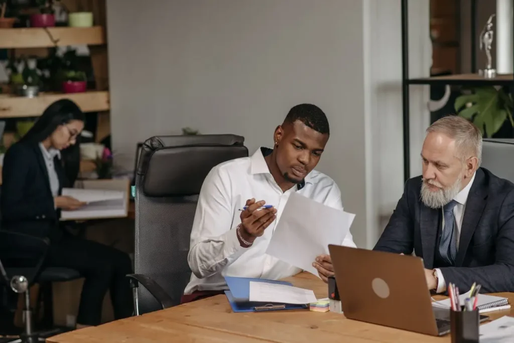 Australian accountants collaborating in a modern accounting office amid talent shortages